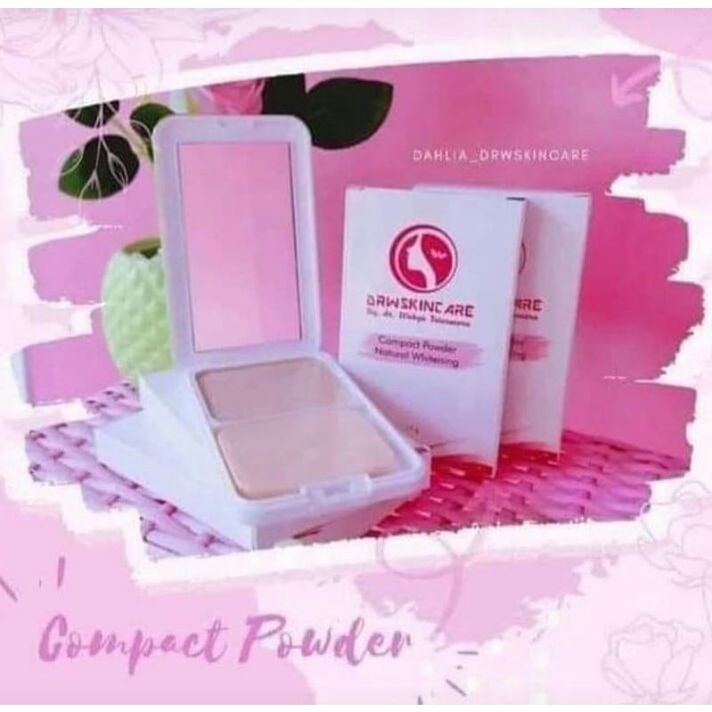 DRW Skincare Bedak Padat Glowing Natural Beige Pink Compact Powder By dr. Wahyu Triasmara