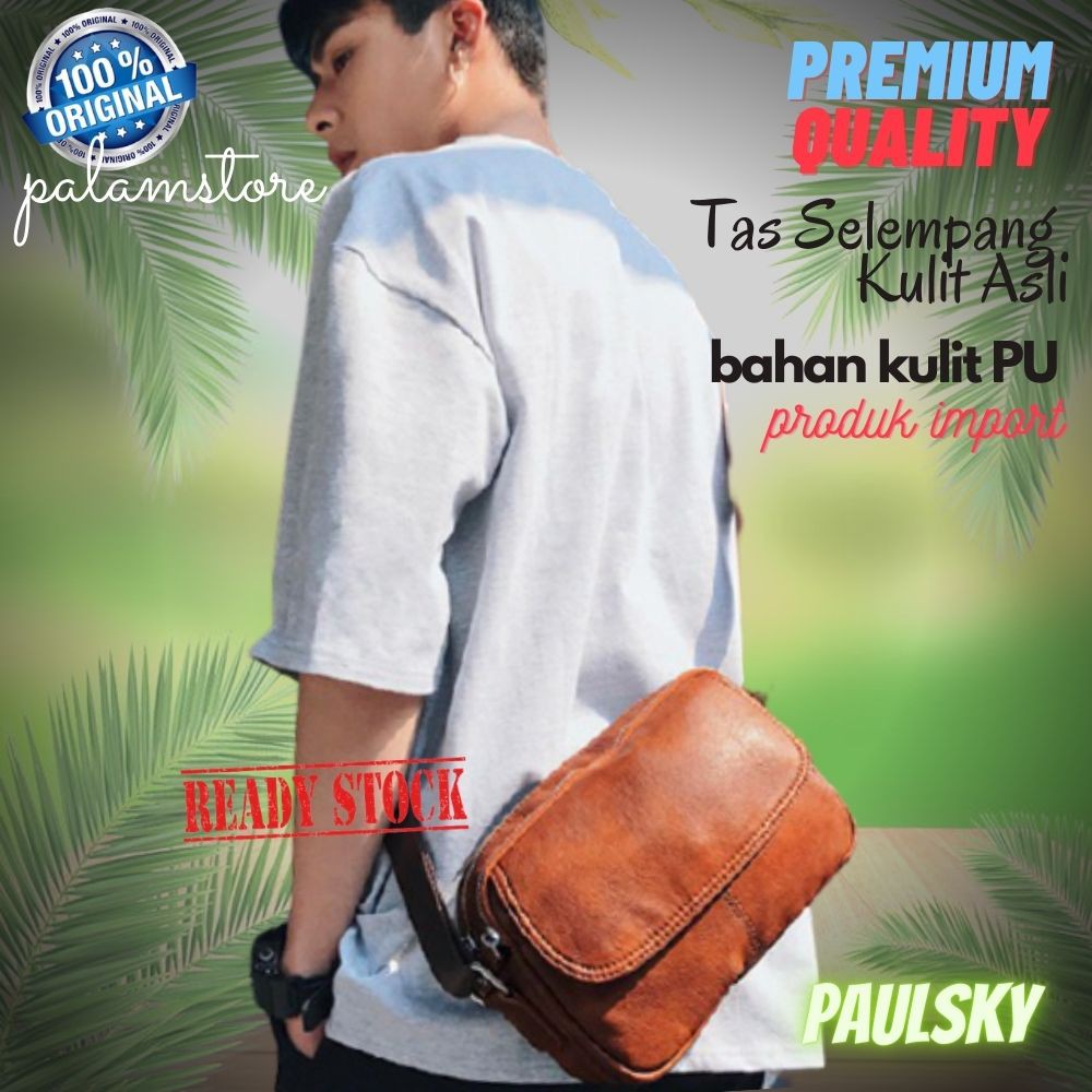 Tas Kulit Pria Tas Selempang Pria Tas Pria Tas Kecil Tas Kulit Cowok Paulsky
