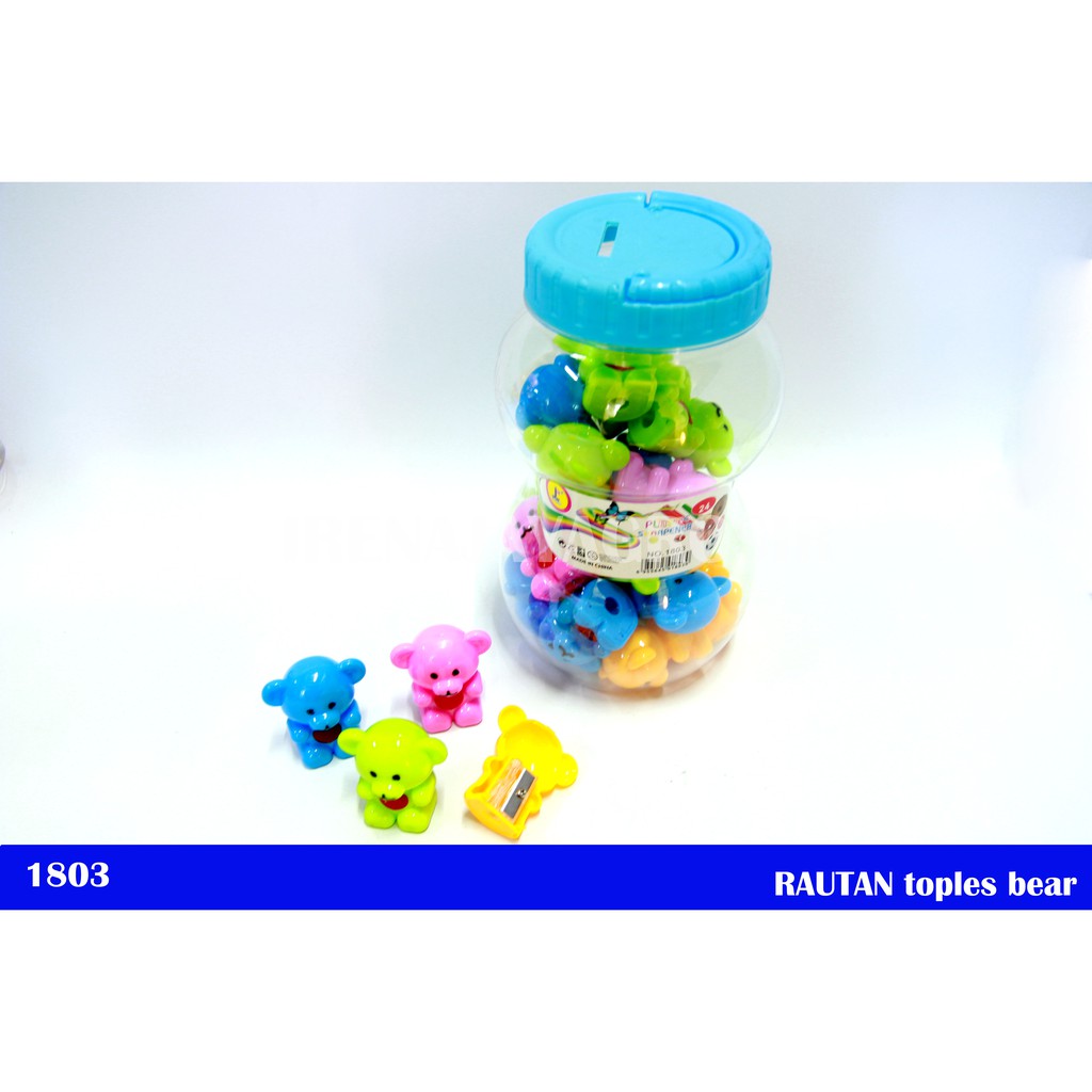 

RAUTAN pensil BEAR souvenir ulang tahun 1 toples isi 24 pcs