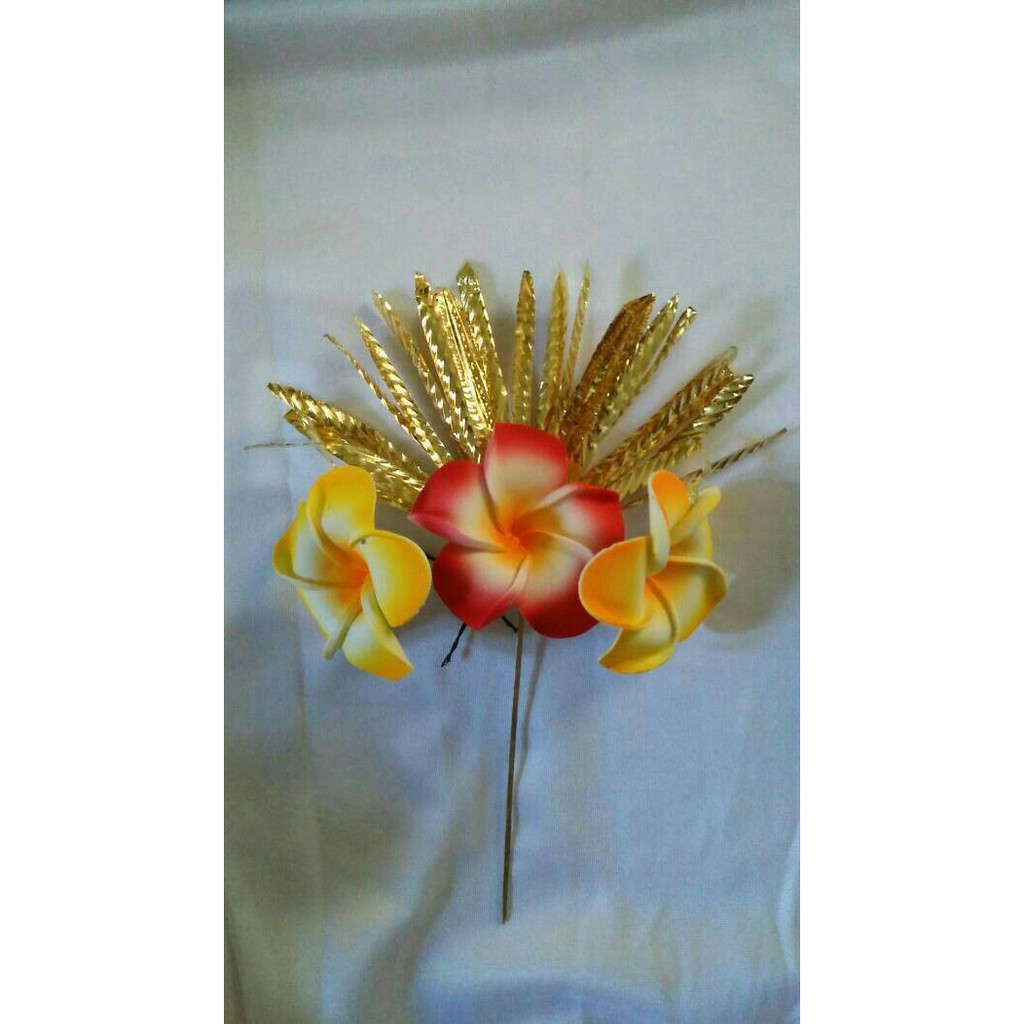 Hiasan Rambut Bunga Emas Tusuk Konde Kebaya Bali