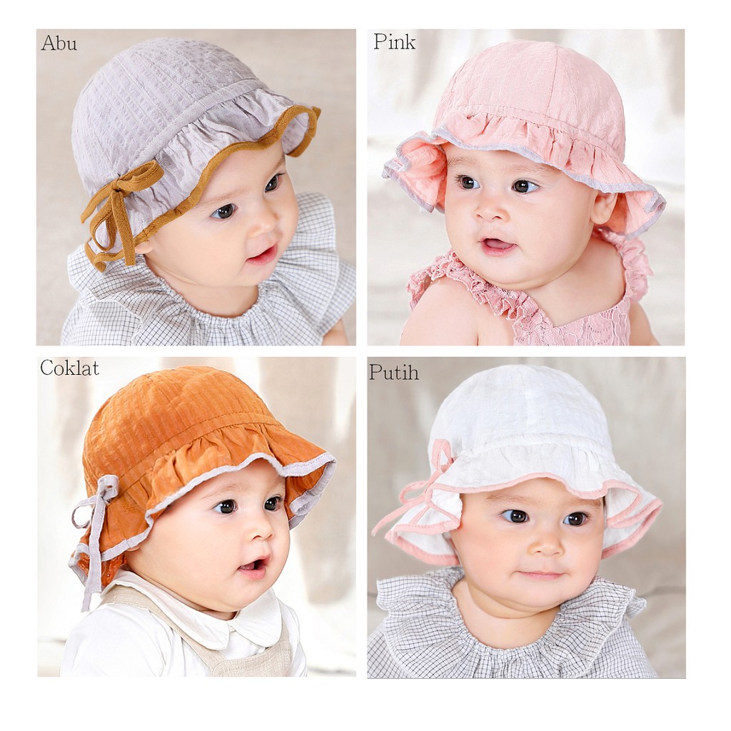 Topi Bayi  Anak Cewek Cantik  Dan Manis  Shopee Indonesia