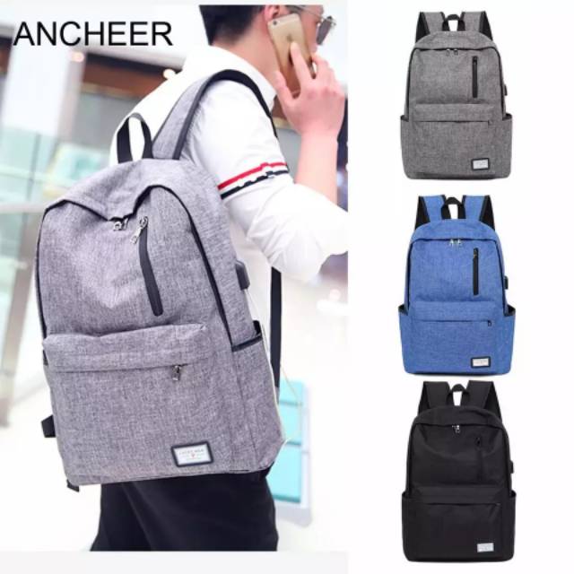 Tas ransel laptop backpack fashion Pull Lapis Tuk Anak SMP SMA Kuliah Kerja Kantor