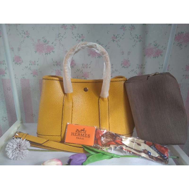 Tas Fashion import kremezz  garden party yellow