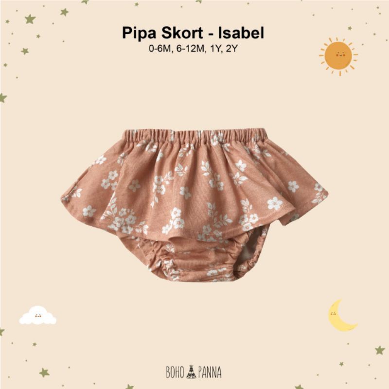 BOHOPANA | BOHO | BOHO PANNA PIPA SKORT | BOHOPANNA | BOHOBABY | BAWAHAN ANAK | ROK BAYI | BOHO PRINTED EDITION