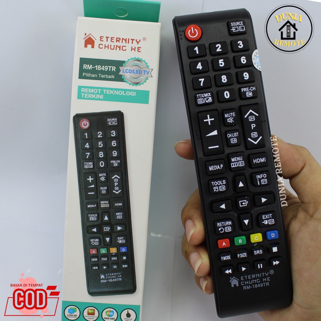 Remot Remote SAMSUNG TV SMART LCD LED SLIM FLAT Type RM-1849TR