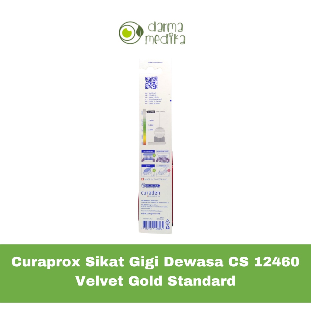 Curaprox Sikat Gigi Dewasa CS 12460 Velvet Gold Standard