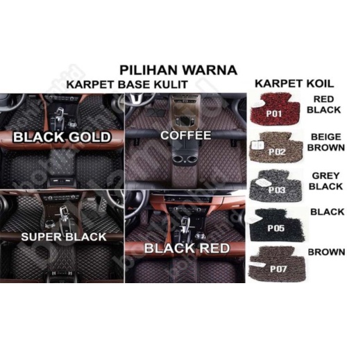 Dijual Karpet Mobil Datsun GO 7D KOIL Super LUX Haima 3brs bagasi Limited