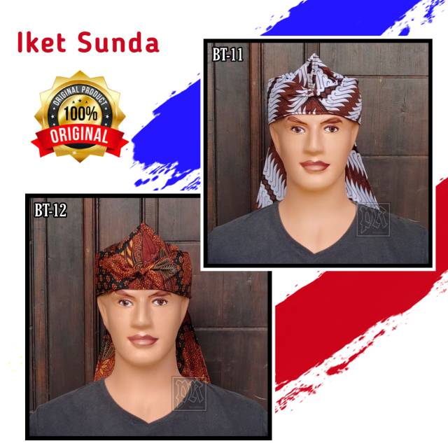 IKET SUNDA MOTIF BATIK BLANGKON TOTOPONG UDENG TRADISIONAL SUNDA CIREBONAN DEWASA BELANGKON SUNDA