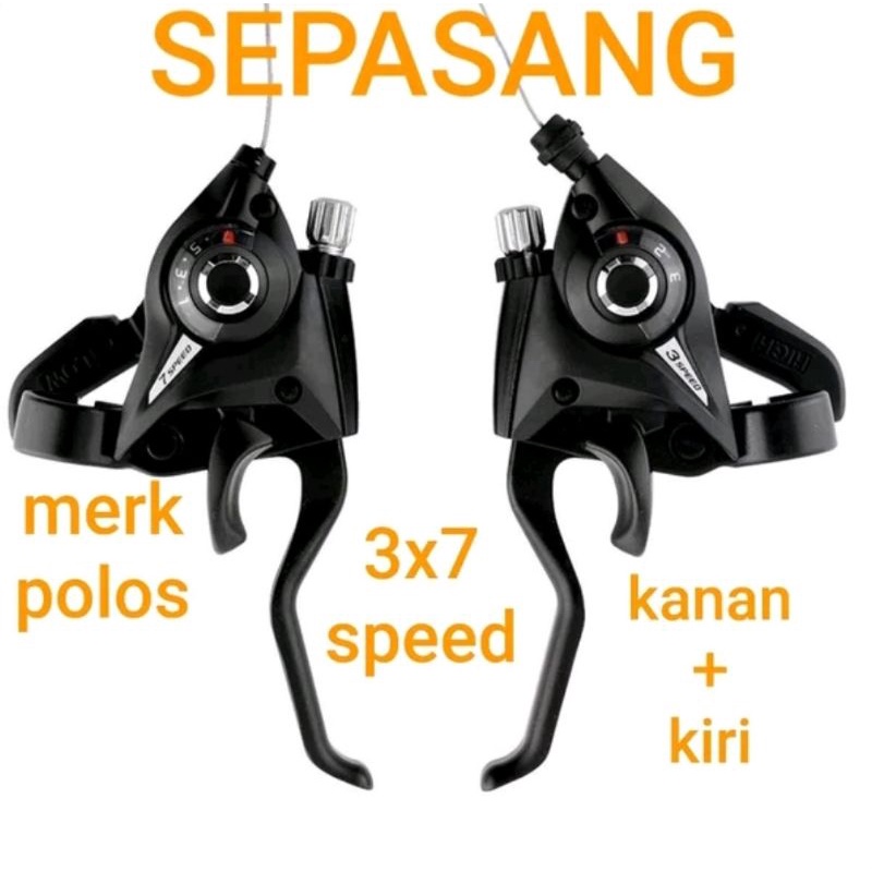 Termurah !!! Shifter Operan Sepeda 3 SP x 7 / 8 Speed 3sp Kiri 7Sp Kanan 8Sp Kanan Boleh Sepasang Atau Pisah Mtb Federal Seli Lipat City Bike Right Left