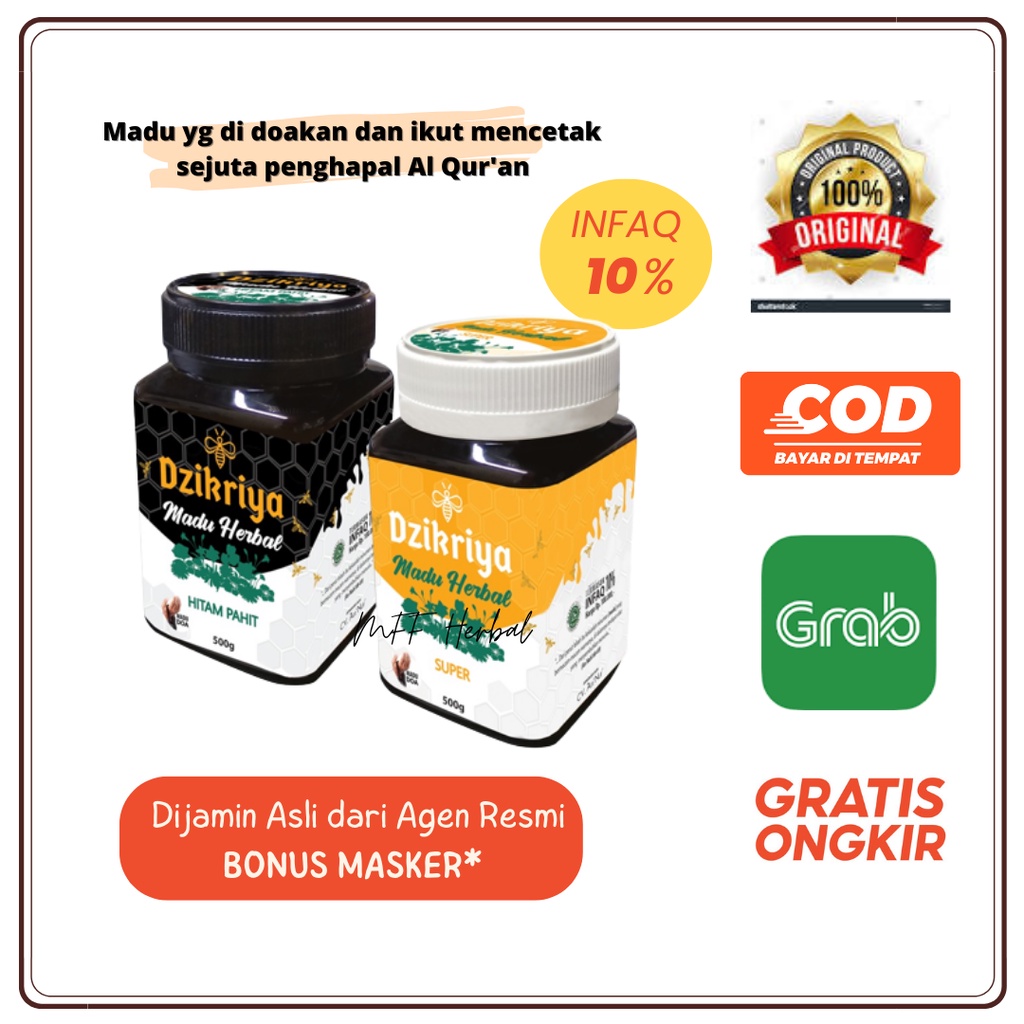 

Madu Dzikriya Original Herbal Super Manis dan Hitam Pahit asli Agen Resmi Gratis Undian Umroh