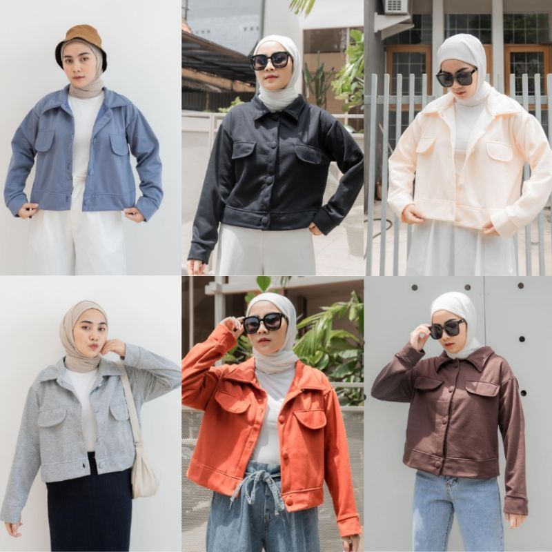 LYODRA JAKET | JAKET POLOS WANITA TERMURAH | BAHAN FLEECE TEBAL