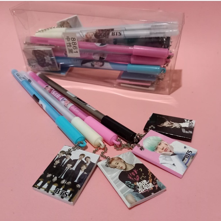 Bolpen Gel Pulpen Pena Notes BTS KPOP - BT21 Note Pen