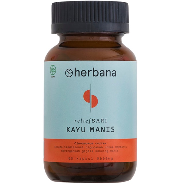 

Herbana Relief Sari Kayu Manis - 60 Kapsul Diabetes