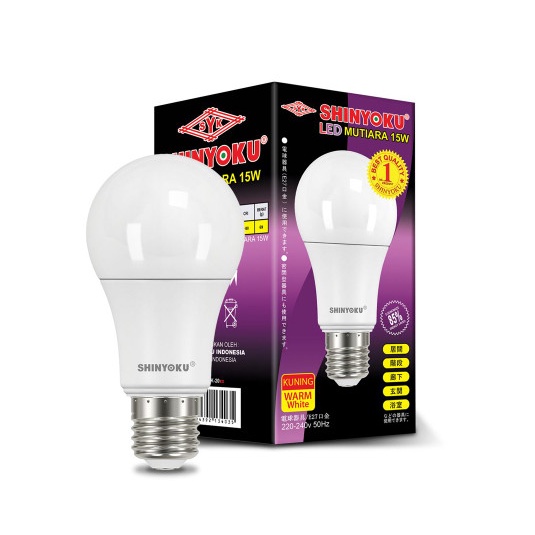 Lampu led MUTIARA shinyoku 15W warna putih