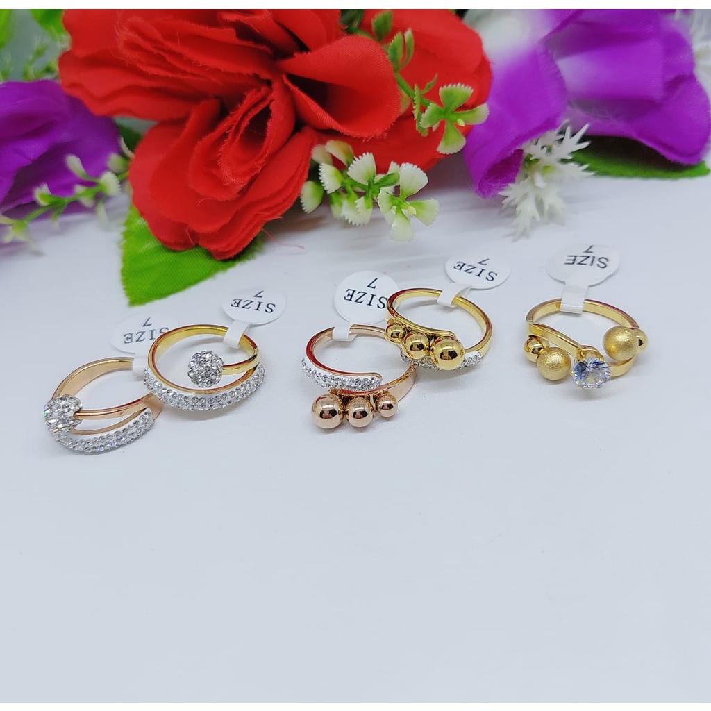 Cincin titanium fashion T0029-0031