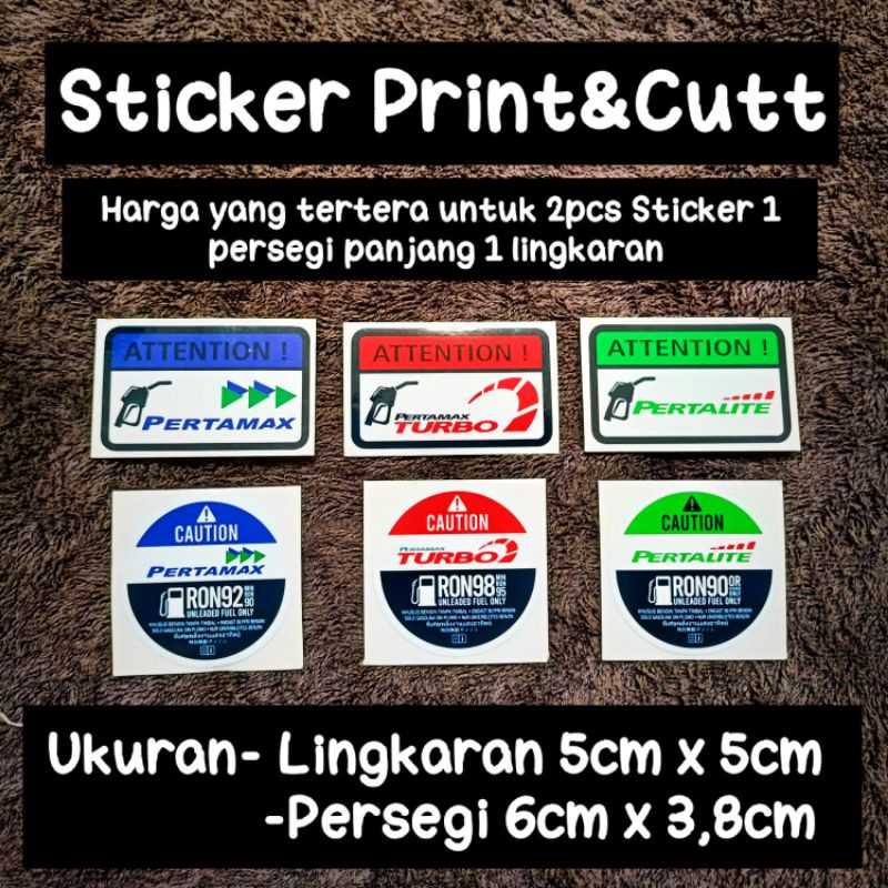 sticker printing ATTENTION DAN CAUTION