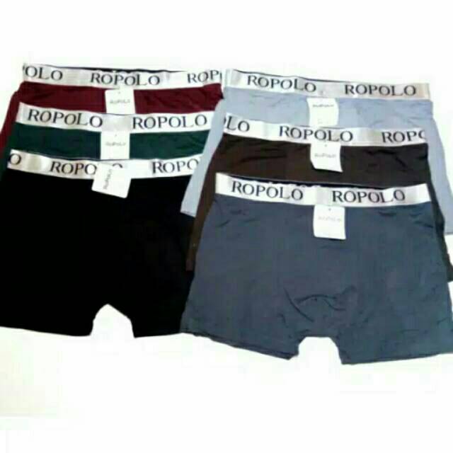 [Bayar Di Tempat] 3pcs CD Boxer Pria Ropolo / celana dalam boxer / 3 pcs cd pria ropolo / cdropolo