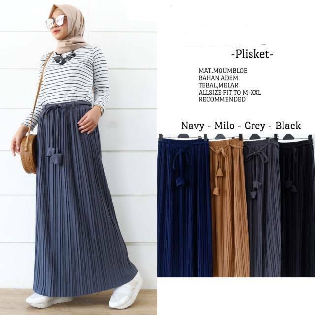 DF - Rok Plisket Premium // belia Pleated Skirt // Jersey Moumbloe Tali Lepas-6