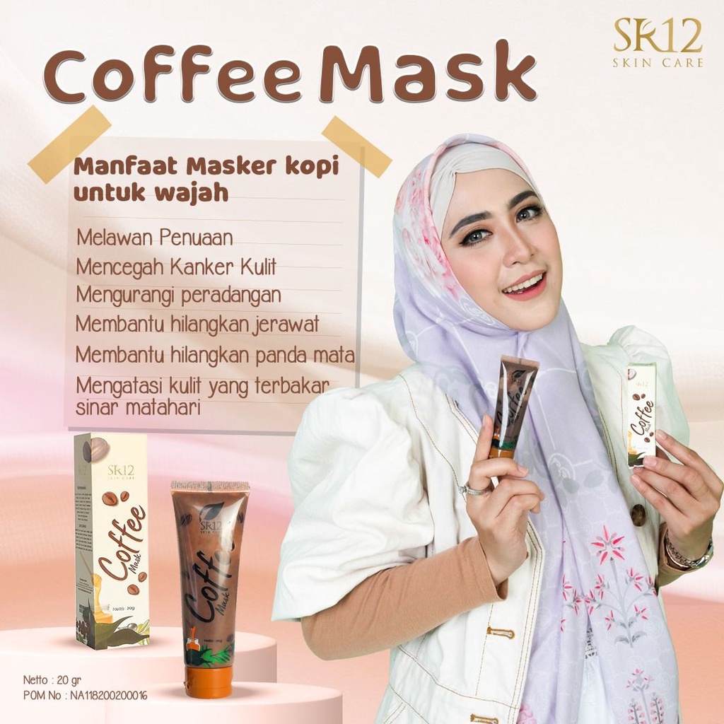 Coffee Herbal Soap SR12 Sabun Kopi Sabun Herbal Pembersih Wajah Flek Hitam Bekas Jerawat