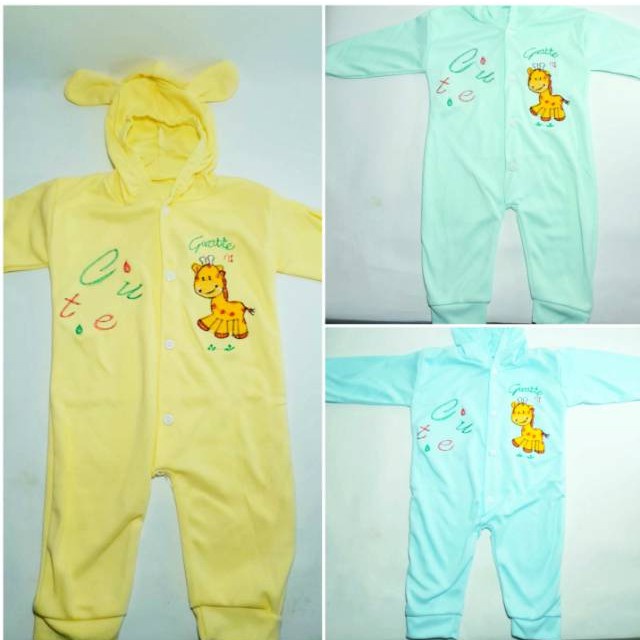 Baju Kodok Panjang Jumper Buka Kaki Sleepsuit Motif S12