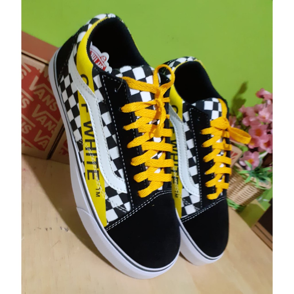 SEPATU VANS_ AUTHENTIC FULL BLACK HITAM POLOS WHITE PUTIH OLDSKOOL ERA SK8 PREMIUM OFF WHITE PETIRDT