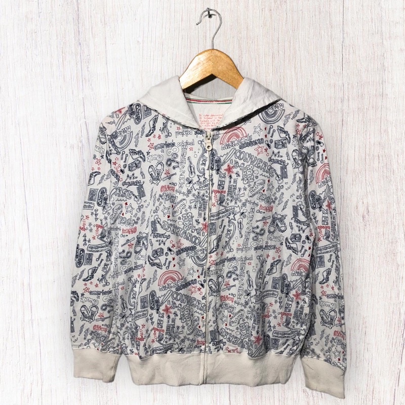 Zip Hoodie Converse Second Full Print