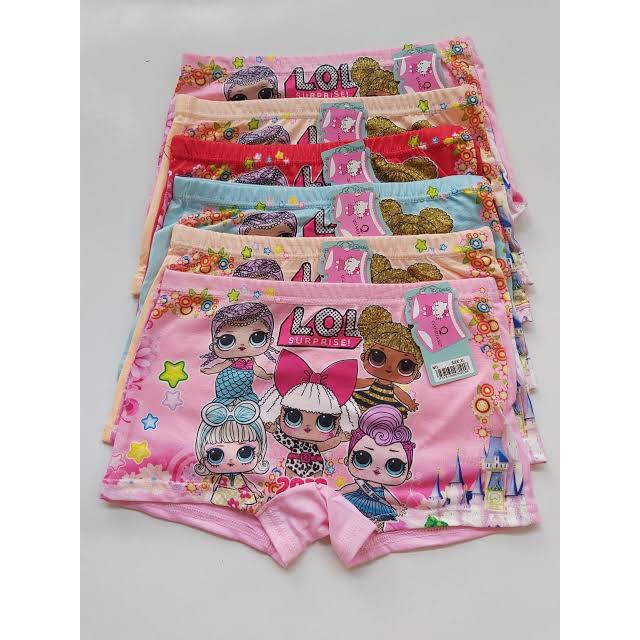 PROMO 4 PCS CELANA DALAM ANAK PEREMPUAN MOTIF/ CELANA DALAM ANAK MOTIF/ SHORT PENTS ANAK