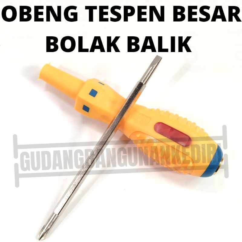 obeng tespen testpen bolak balik bb besar jumbo