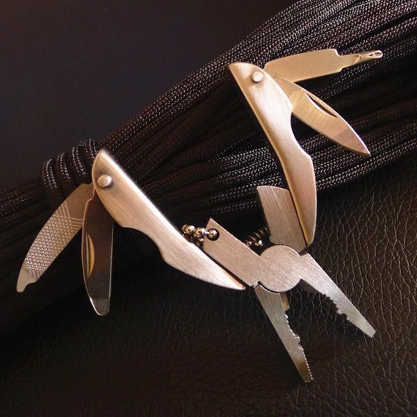 Multifunction Folding EDC Plier Screwdriver Survival Tool Kit Camping