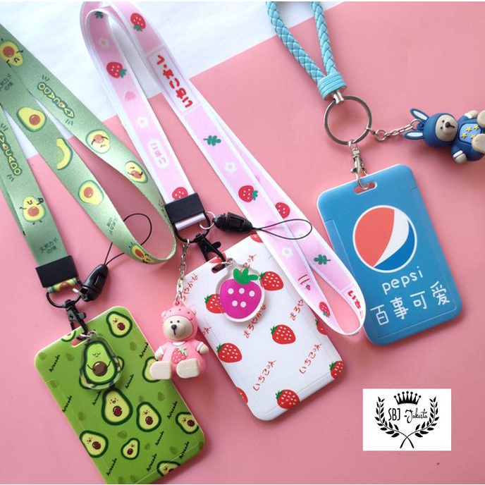 

Tempat kartu ID card Tag holder Dengan tali strap Card Holder Meiji