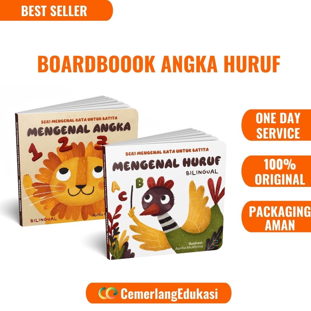 Jual Promo Boardbook Anak Mengenal Angka A B C & Mengenal Huruf 1 2 3 ...