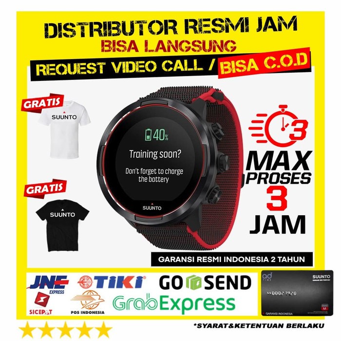 SUUNTO 9 BARO red SUUNTO9 RED suunto9baro GARANSI RESMI AD TIME 2TAHUN