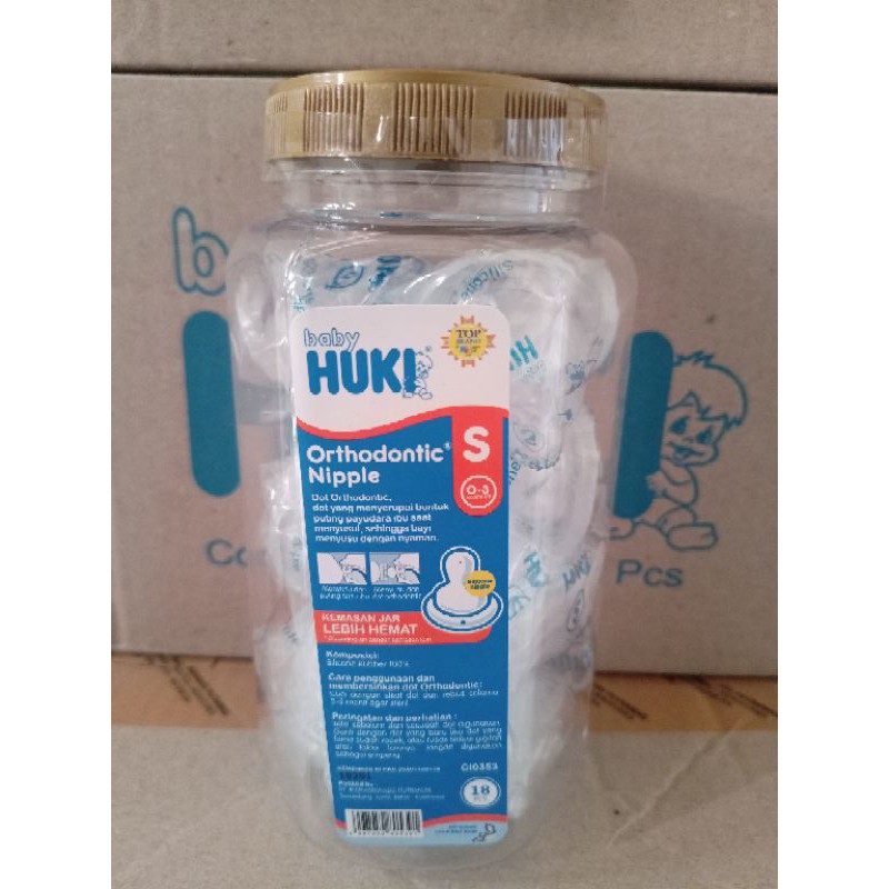 DOT HUKI BULAT GEPENG ORTHODONTIC TOPLES (18pc) / dot huki jar 18pc #VITAMIN_KU