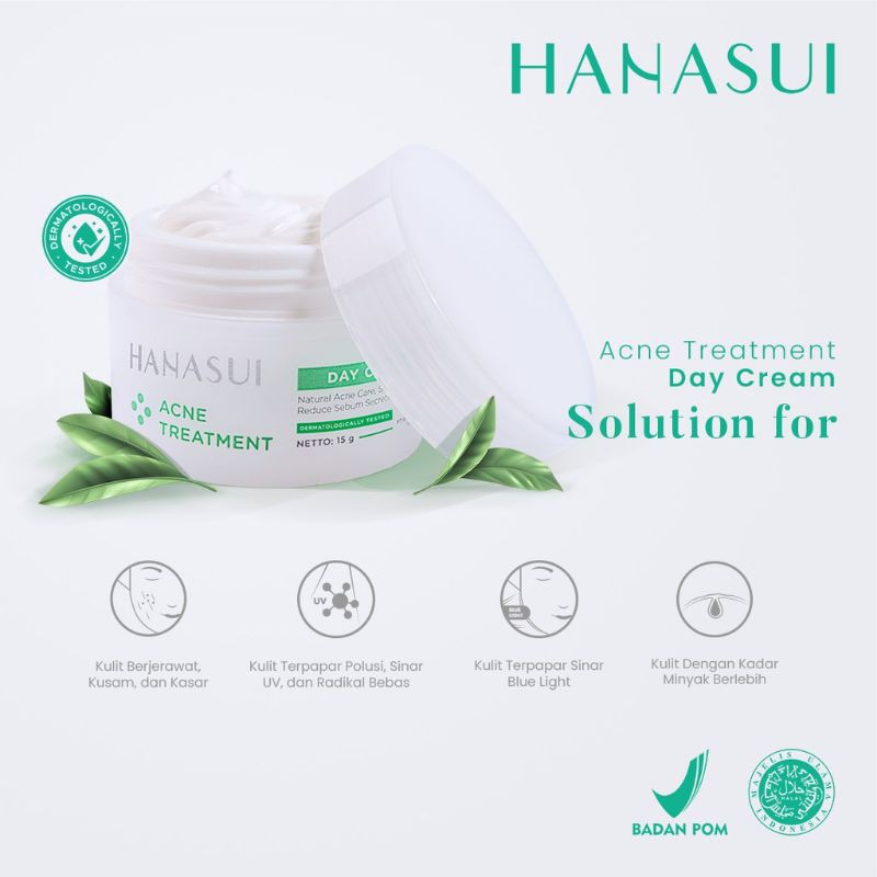 Hanasui Acne Treatment Day Cream 15gr