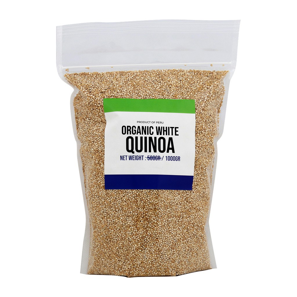 

Premium Organic White Quinoa 1000gr - Biji Quinoa - Bebas Gluten