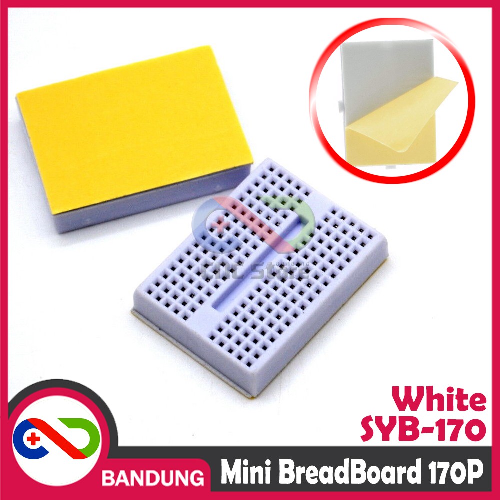 BREADBOARD SYB-170 MINI SOLDERLESS 170 170P PUTIH