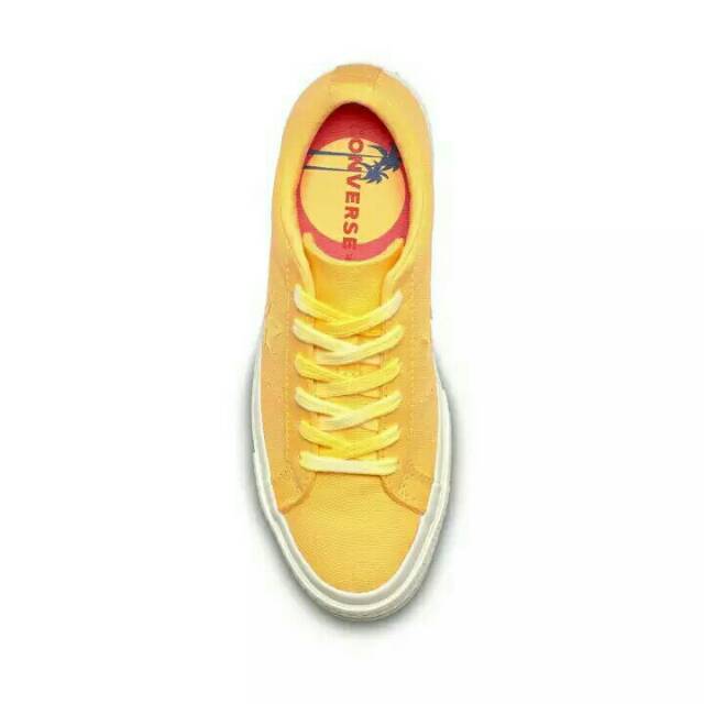 SEPATU CONVERSE ORI MODEL ONE STAR OX - MELON BALLER/BUTTER YELLOW/EGRET.