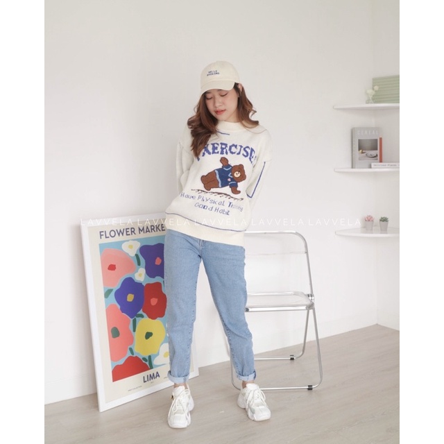 EXERCISES TEDY SWEATER LAVVELA SWEATER RAJUT IMPORT KNIT PREMIUM