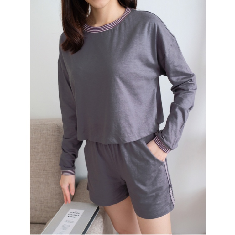 Kadaka P-0120 Set Sleepwear Tangan Panjang Wanita Detail List