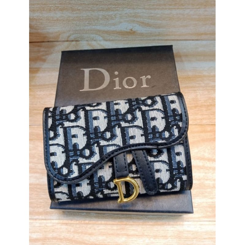 dompet Dior premium bhn canvas free box