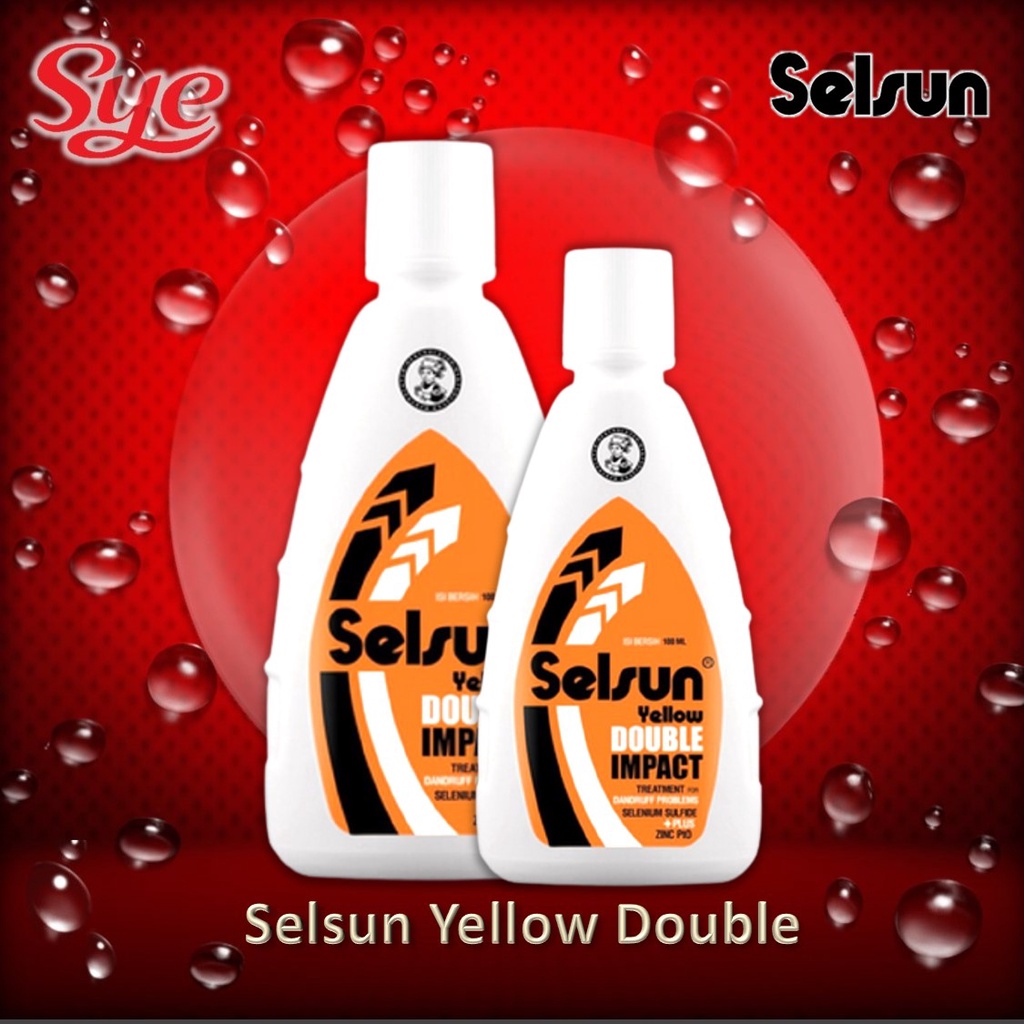 BPOM SHAMPOO SELSUN YELLOW DOUBLE IMPACT 50ML &amp; 100ML / SYE