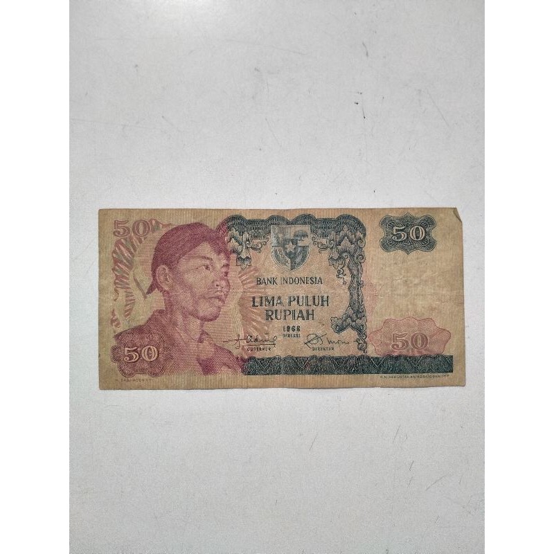 Uang 50rupiah 1968 Sudirman