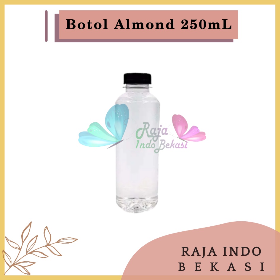 Botol Plastik Almond 250ML Botol Minum Tutup Shortneck Botol Minuman Dan Botol Jus