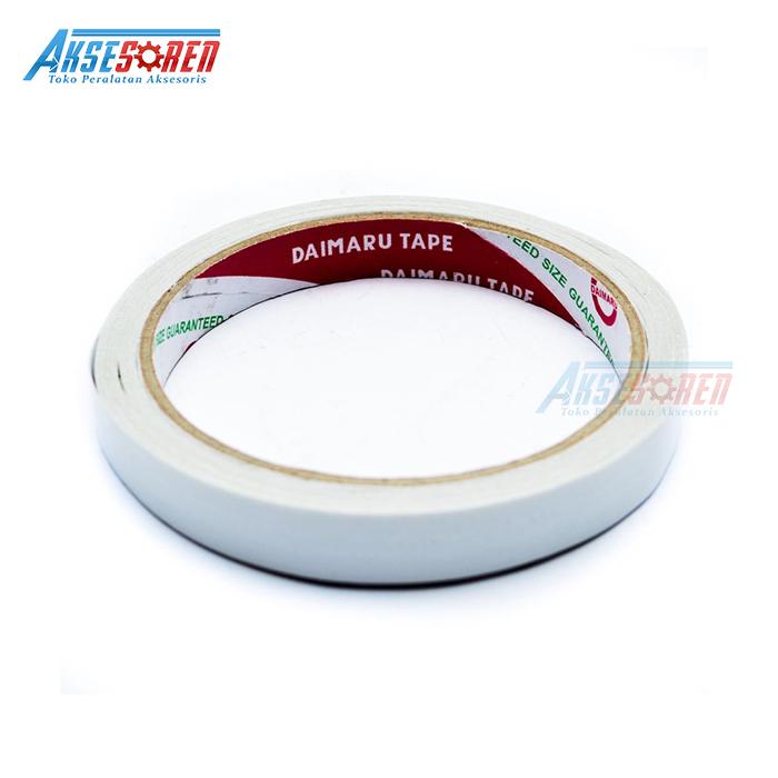 

Double Tape Side 0.5 Inchi Daimaru [12 mm/1 pcs] / Lakban Isolasi Selotip Dobel Tip