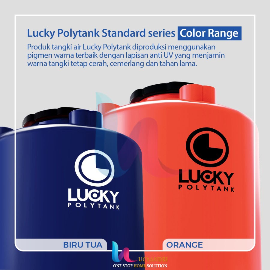 Tangki Air Plastik  LS 350 Polytank Lucky Standard / Toren Air / Tandon Air