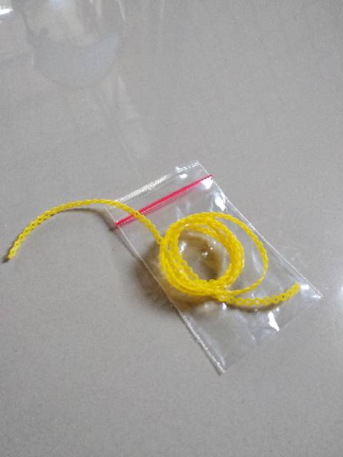 Karet Behel Warna Kuning 1 Meter Power Chain Orthodontic Shopee Indonesia