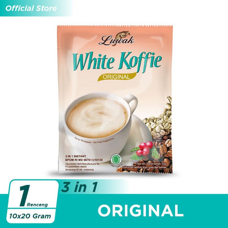 Kopi Luwak White Koffie Original 10x20gr (Renceng)