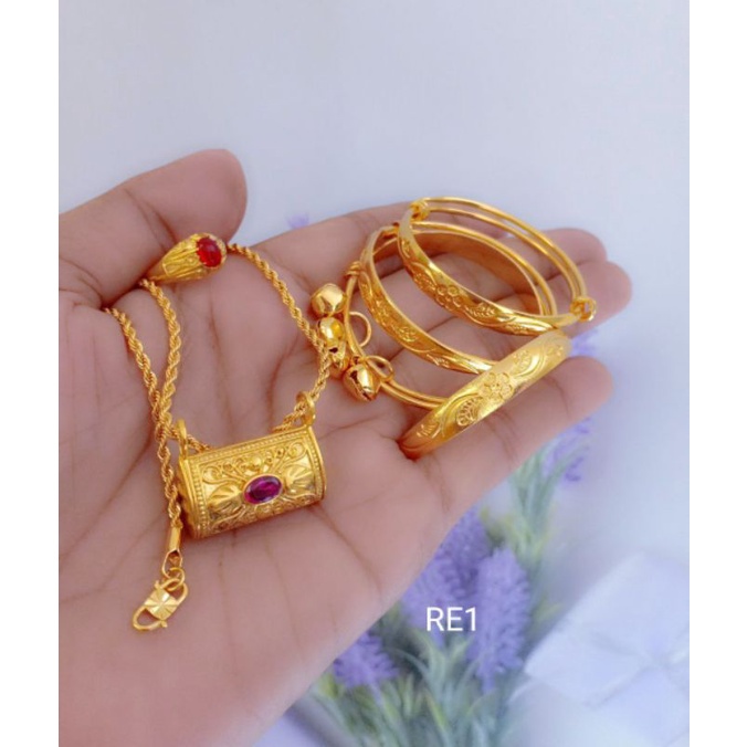 Set bayi lapis emas yxy