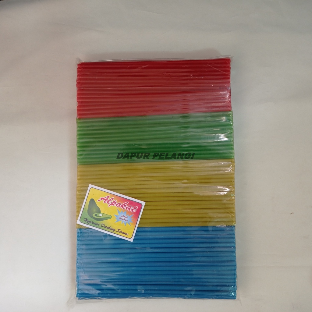 Sedotan PLastik/Sedotan Minuman/Sedotan Kiloan Alpokat