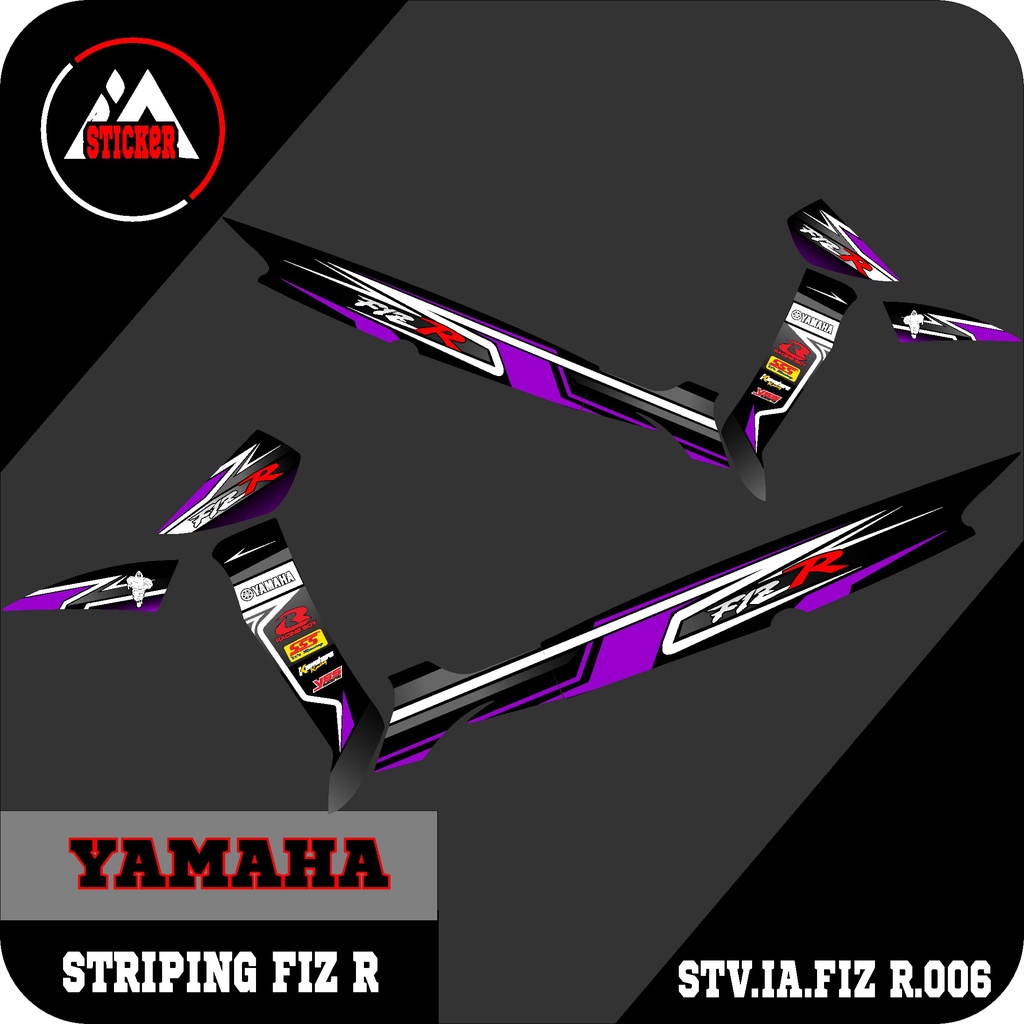 (BISA COD) Stiker Striping Variasi Lis Motor Fiz R Semi Full Desain Road Race